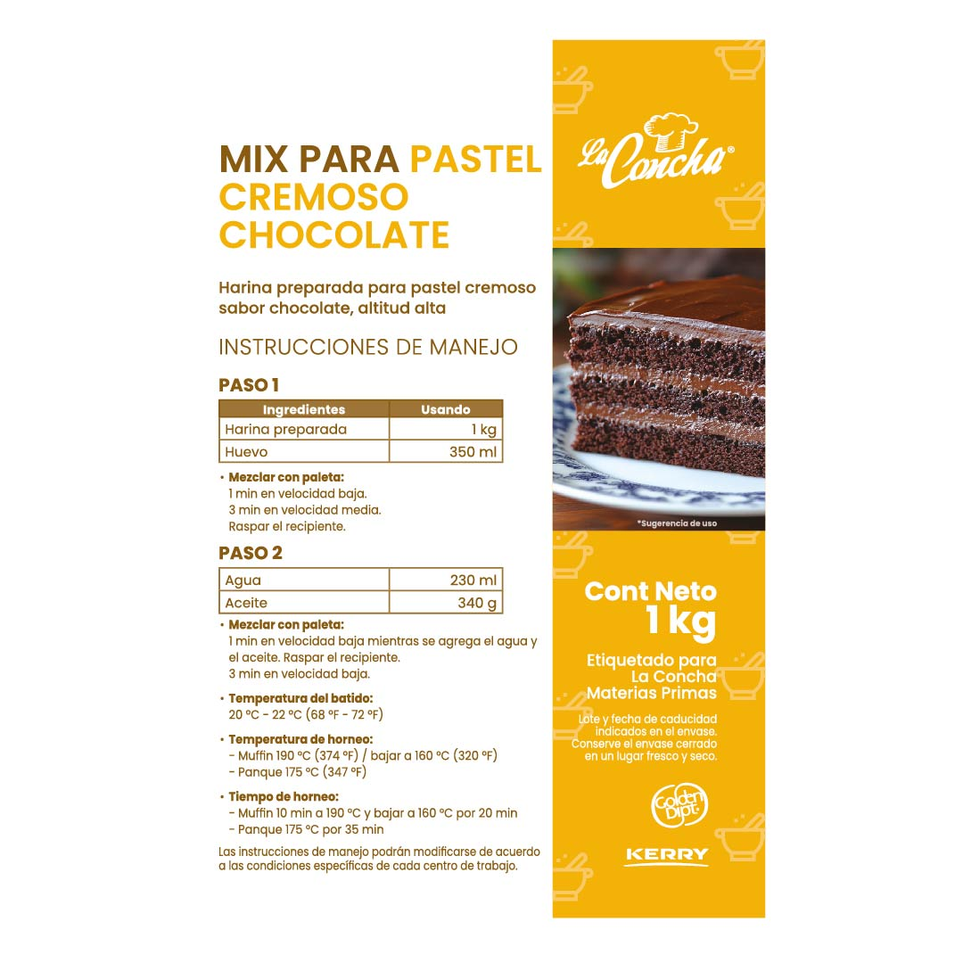 Harina Pastel Cremoso Chocolate Golden Dip 1k