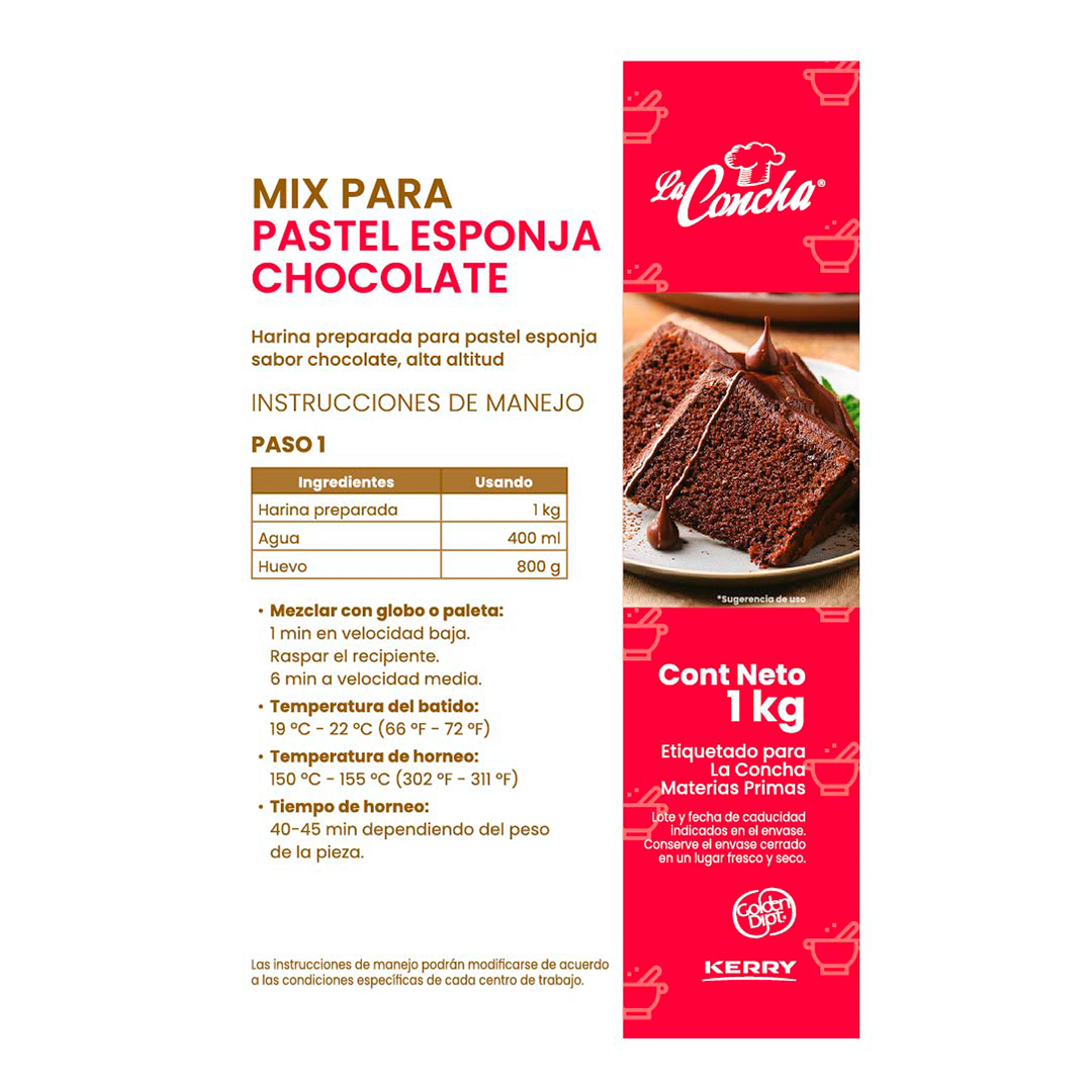 Harina Golden Dipt Super Esponja Chocolate 1 kg