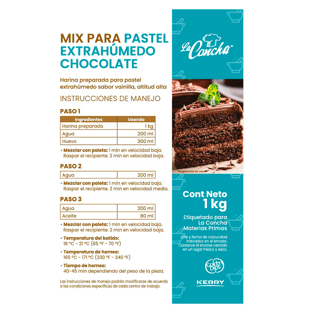Harina Golden Dipt Extra Humedo Chocolate 1Kg