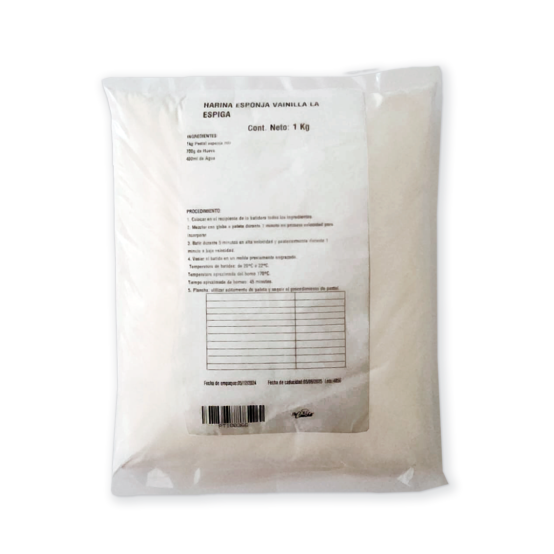 Harina Esponja Vainilla La Espiga 1kg