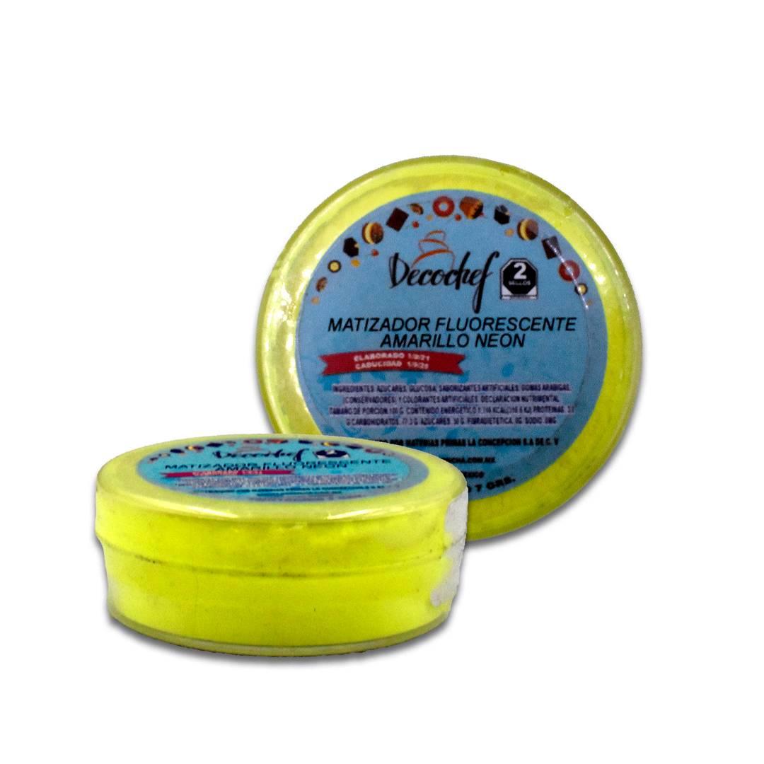 Matizador Fluorescente Amarillo Neón Decochef 7 g