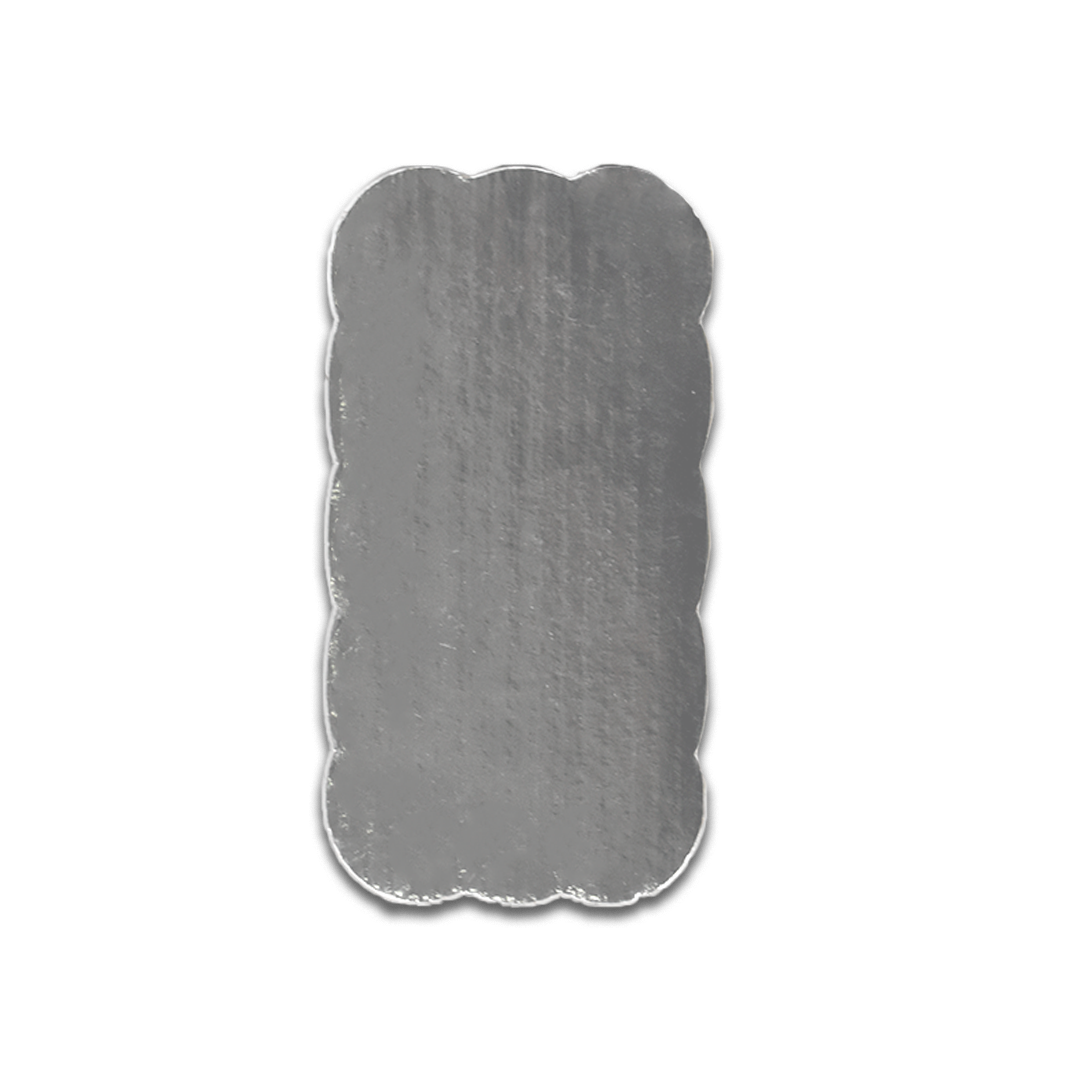 Base Cartón Plata 13 X 25 cm