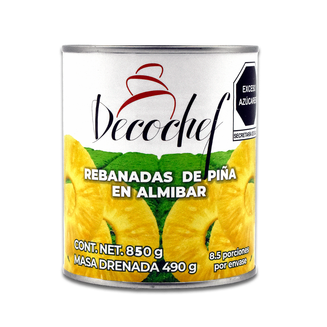 Piña Decochef en Rebanadas 850 g