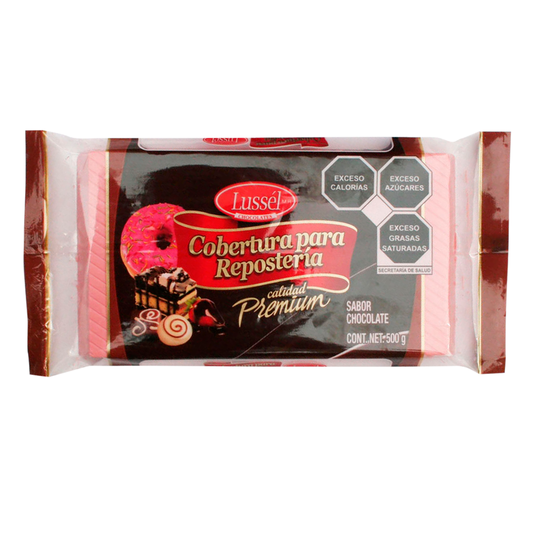 Cobertura Chocolate Rosa Lussel 500g