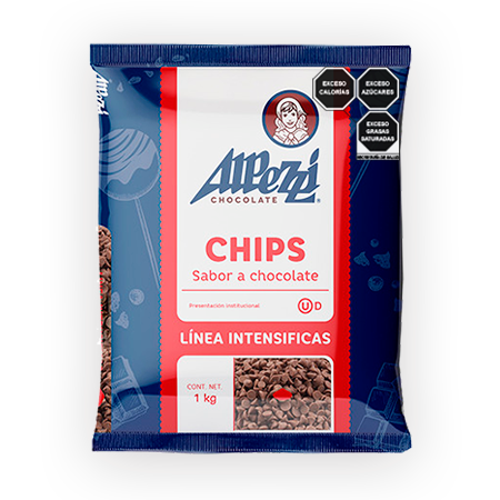 Chips Alpezzi Sabor Chocolate Semiamargo 1 kg