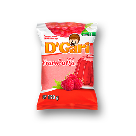 Gelatina D'Gari Frambuesa 140 g