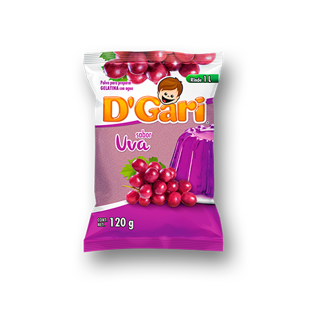 Gelatina D'Gari Uva 140 g