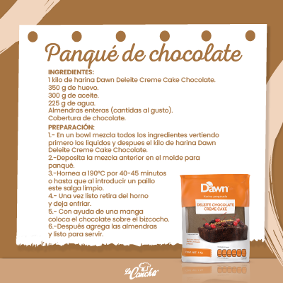 Harina Dawn Deleite Creme Cake Chocolate 1 Kg