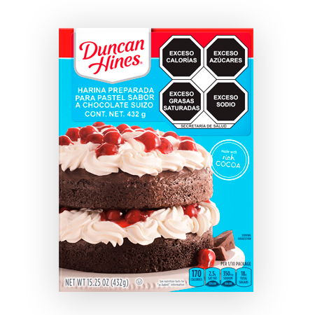 Harina Duncan Hines Chocolate Suizo 432 g