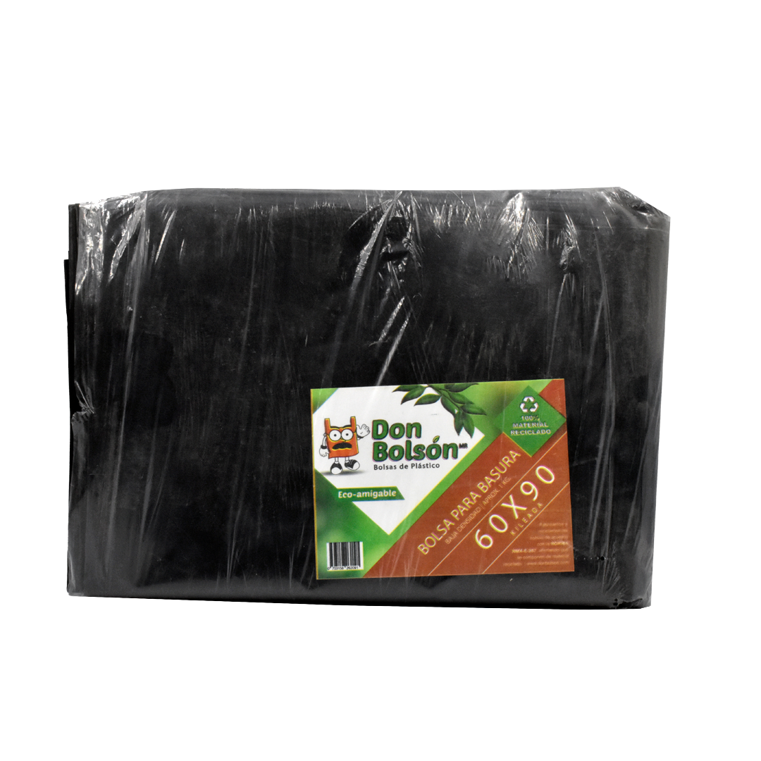 PT Bolsa Plastico Negra 60 X 90 cm Plana 1 kg
